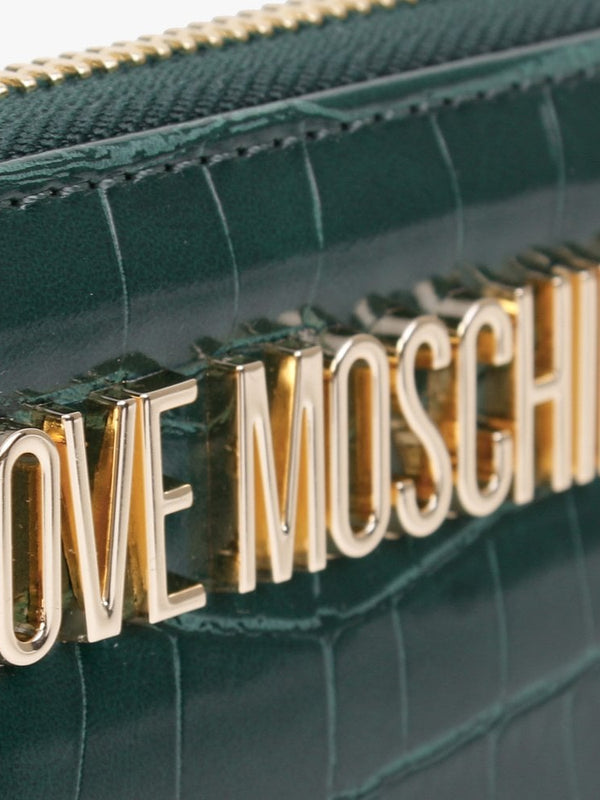 Love Lock Green Moc Croc Purse