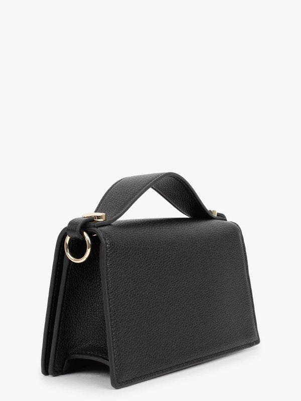 Small Grainy Black Cross-Body Bag