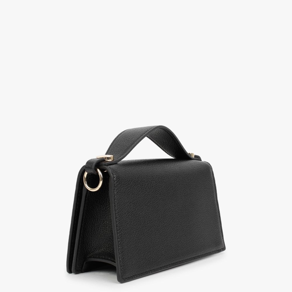 Small Grainy Black Cross-Body Bag