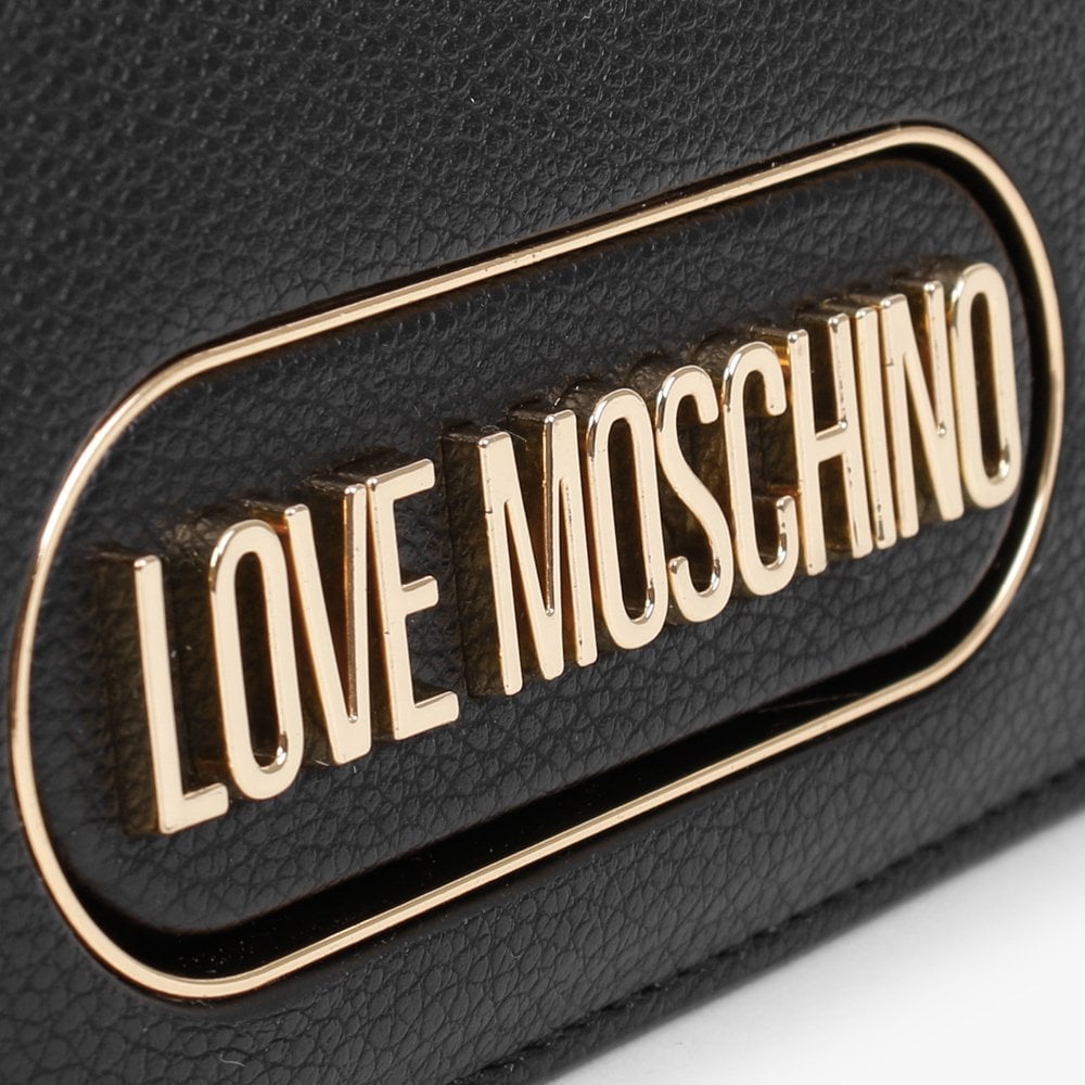 Small Grainy Black Cross-Body Bag