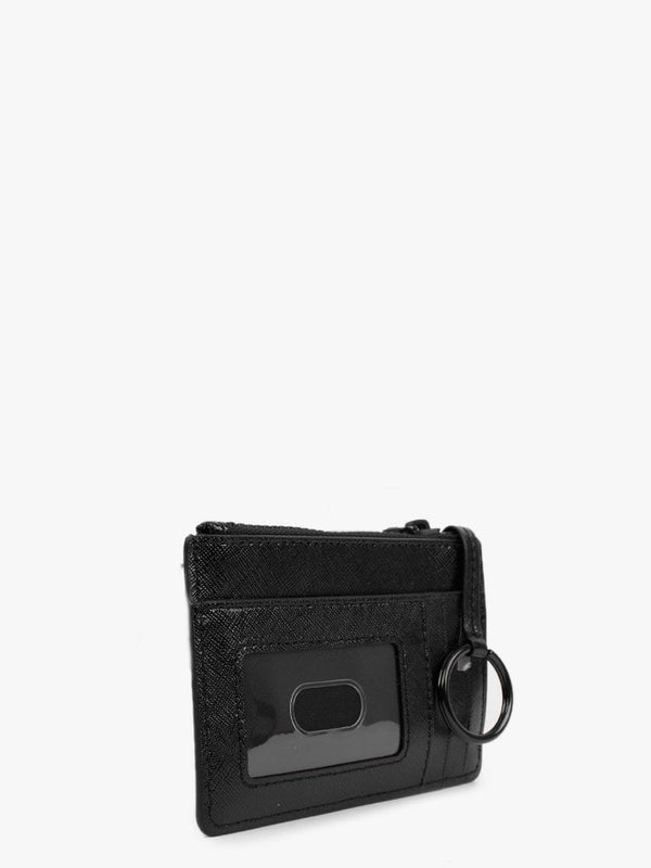 The Snapshot DTM Black Leather Top Zip Multi Wallet