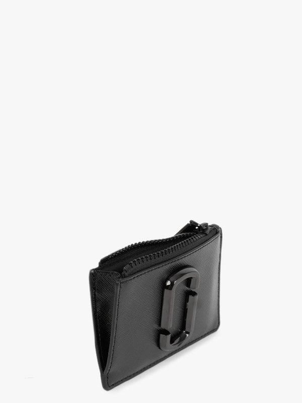 The Snapshot DTM Black Leather Top Zip Multi Wallet