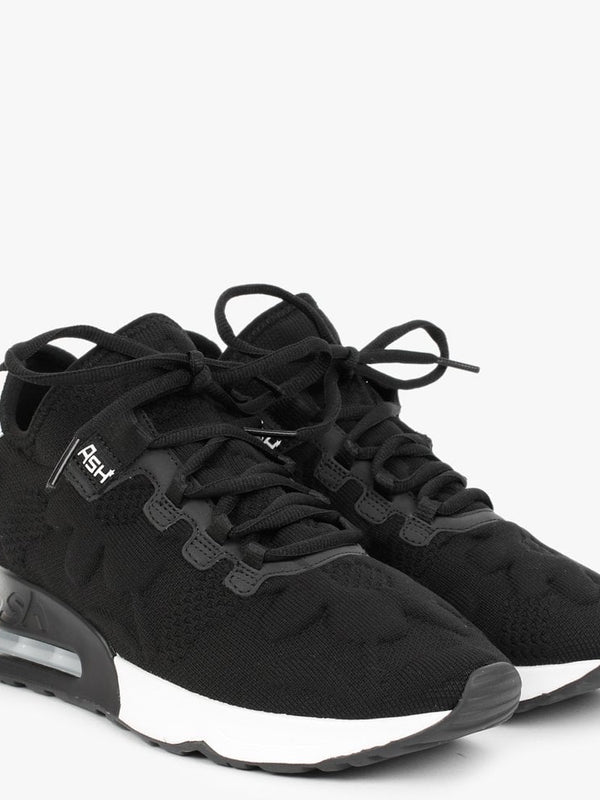 Lift Flower Recycled Black Knitted Trainers