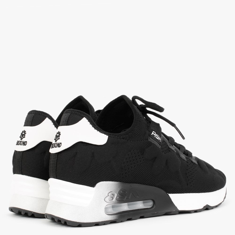 Lift Flower Recycled Black Knitted Trainers