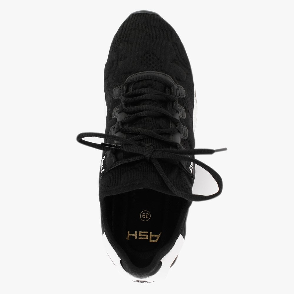 Lift Flower Recycled Black Knitted Trainers