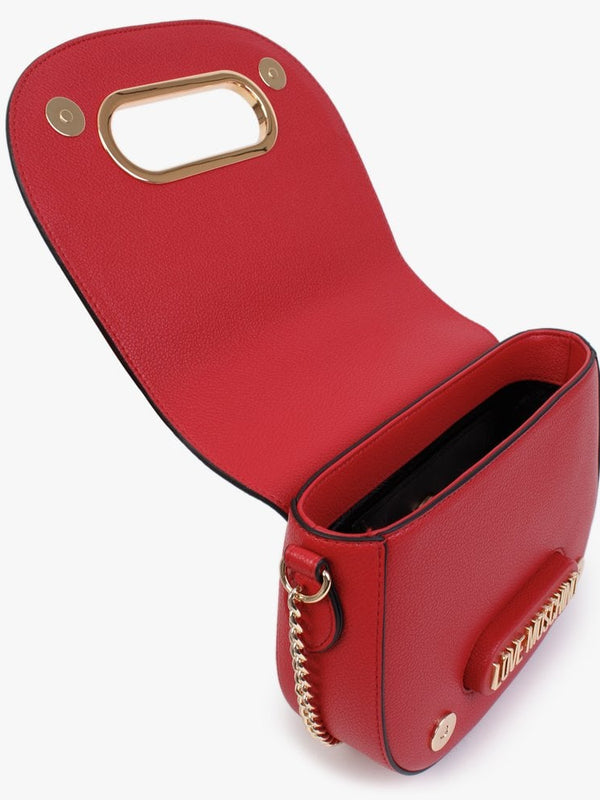 Grainy Red Chain Cross-Body