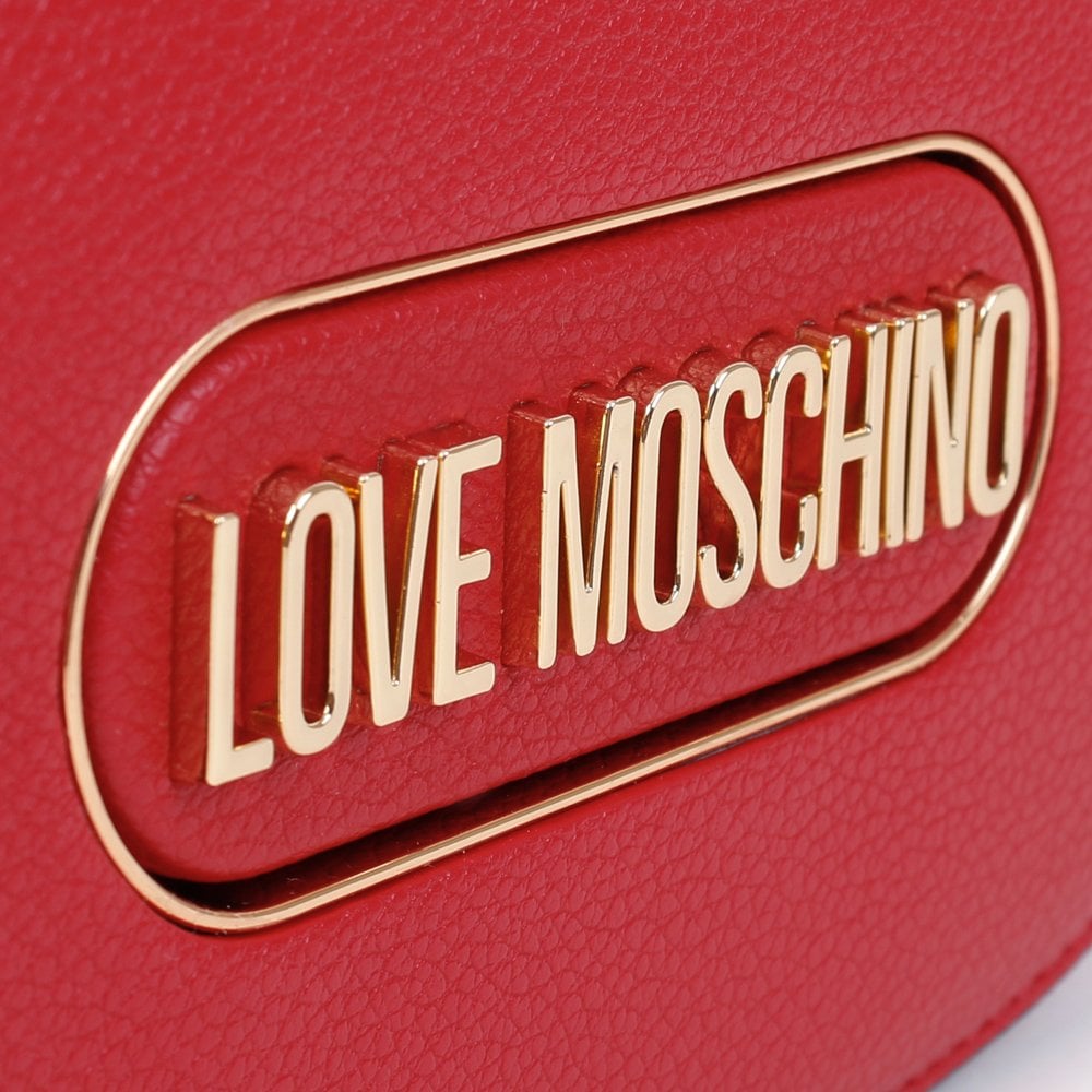 Grainy Red Chain Cross-Body