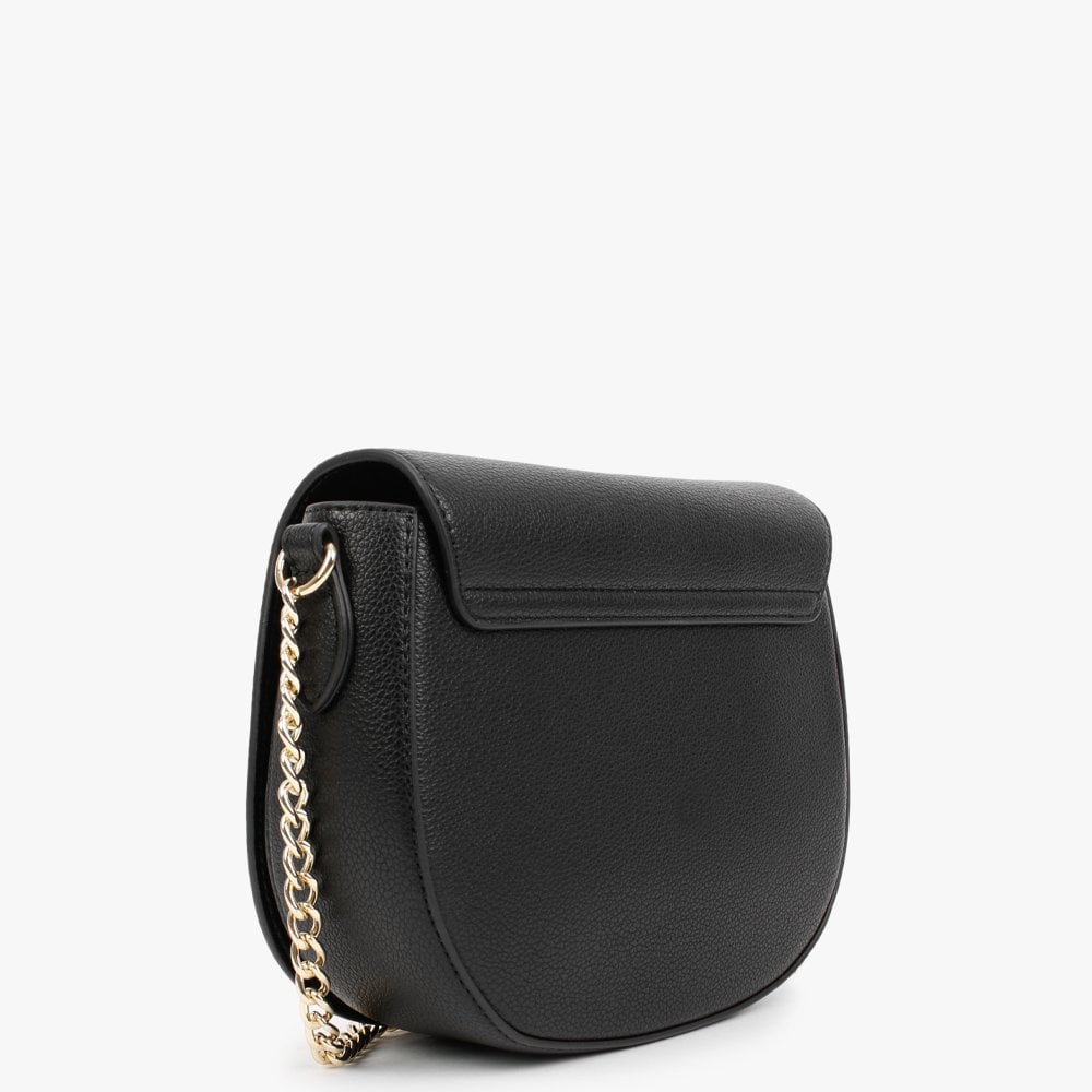 Grainy Black Chain Cross-Body
