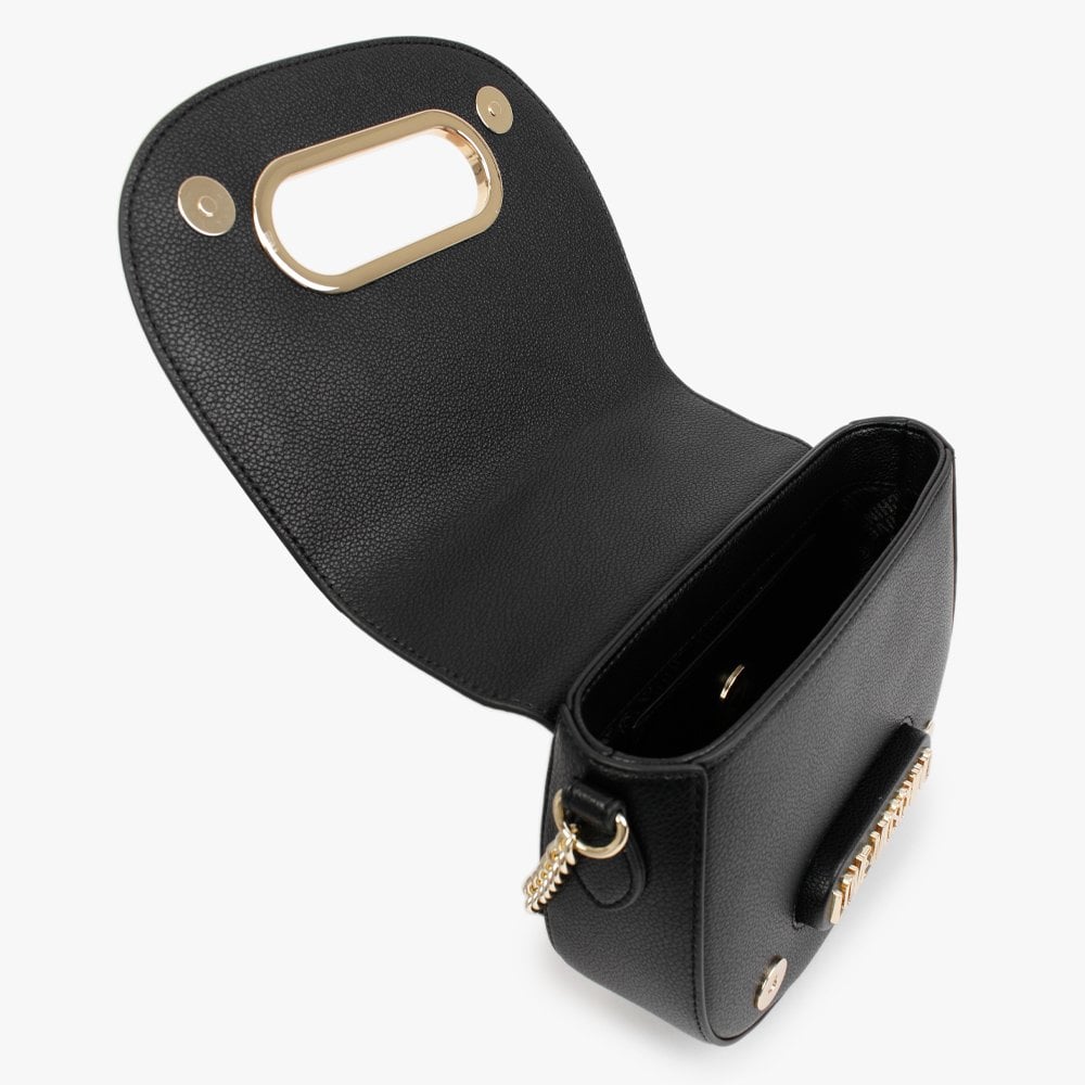 Grainy Black Chain Cross-Body