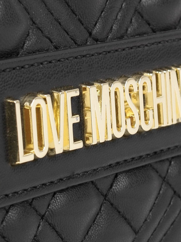 Diamond Quilt Chain Black Day Bag