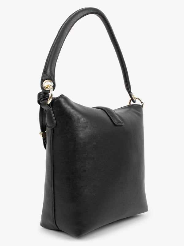 Saffiano Black Top Handle Bag
