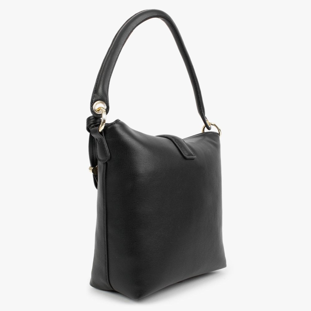 Saffiano Black Top Handle Bag
