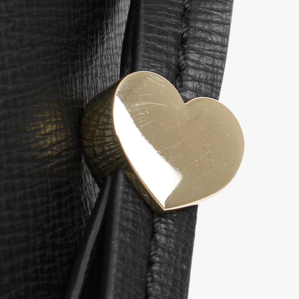 Saffiano Black Top Handle Bag
