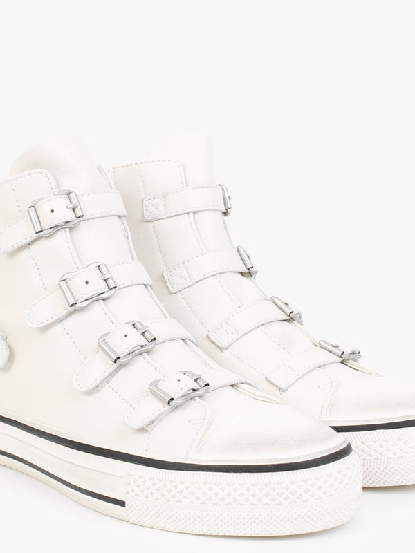 Virgin II Tofu Leather Buckled High Top Trainers