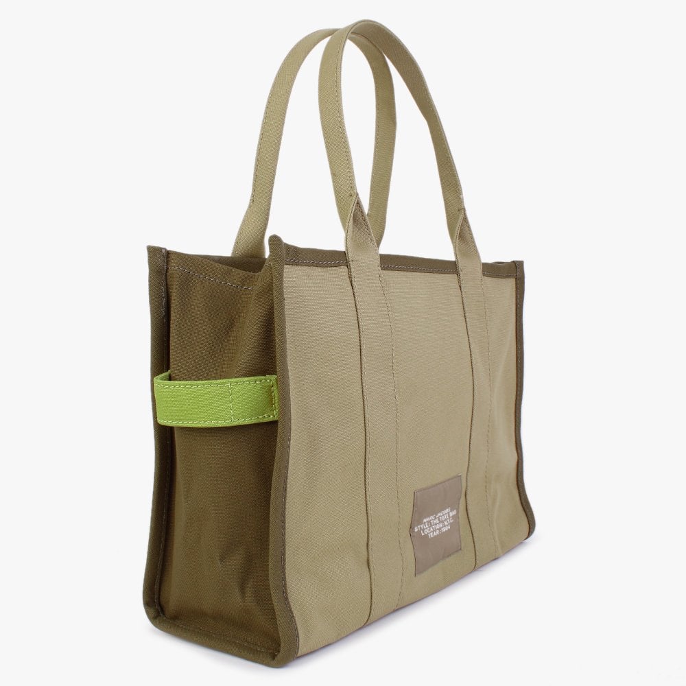 The Colorblock Large Slate Green Multi Tote Bag