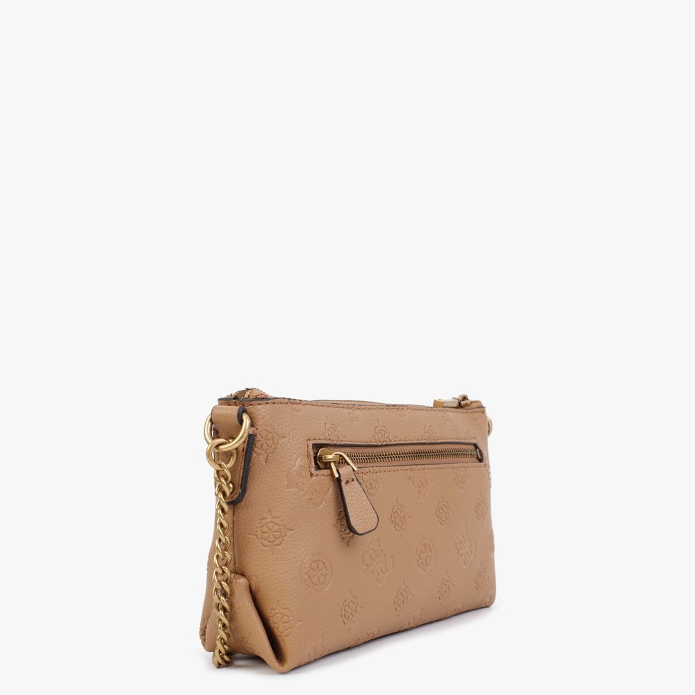 Mini Helaina Caramel Stamp Logo Cross-Body Bag