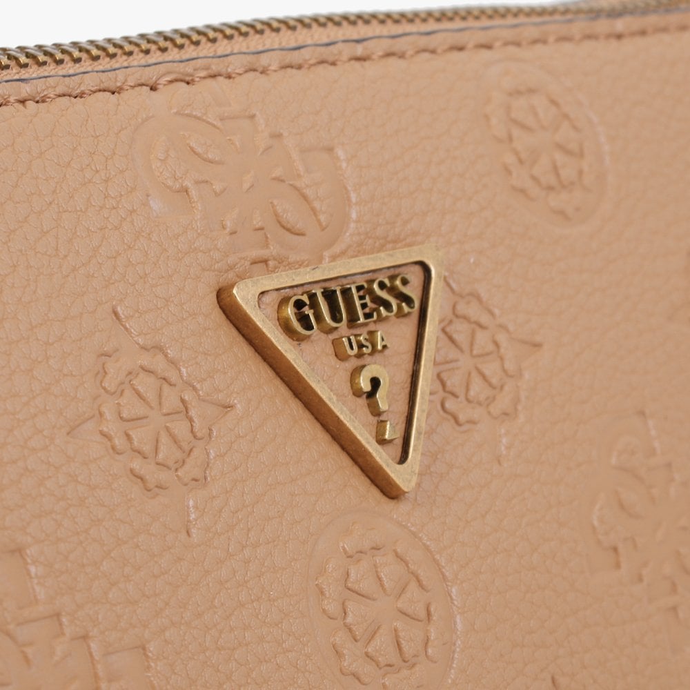 Mini Helaina Caramel Stamp Logo Cross-Body Bag