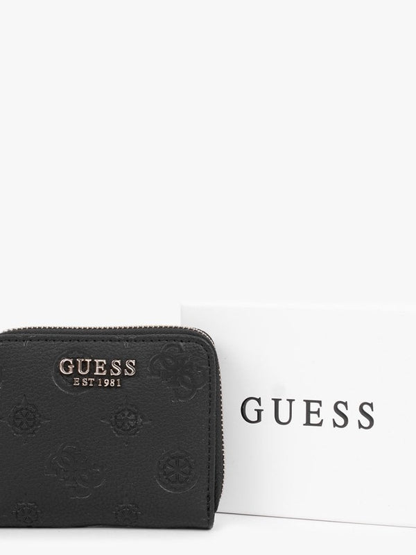 Small Helaina Signature Black Zip Around Purse