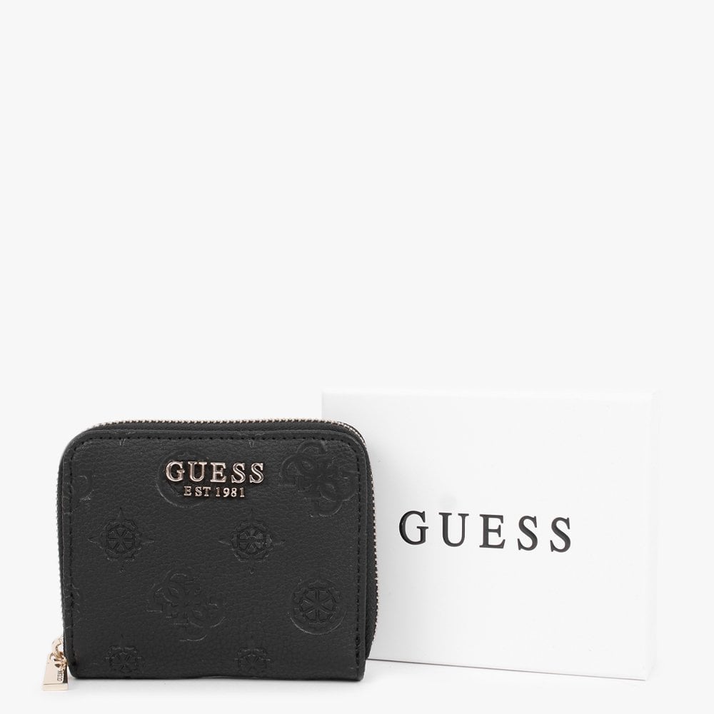 Small Helaina Signature Black Zip Around Purse