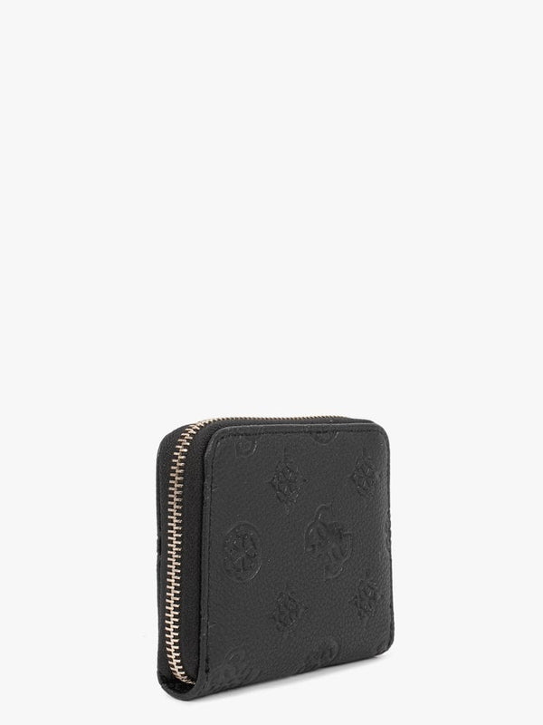 Small Helaina Signature Black Zip Around Purse