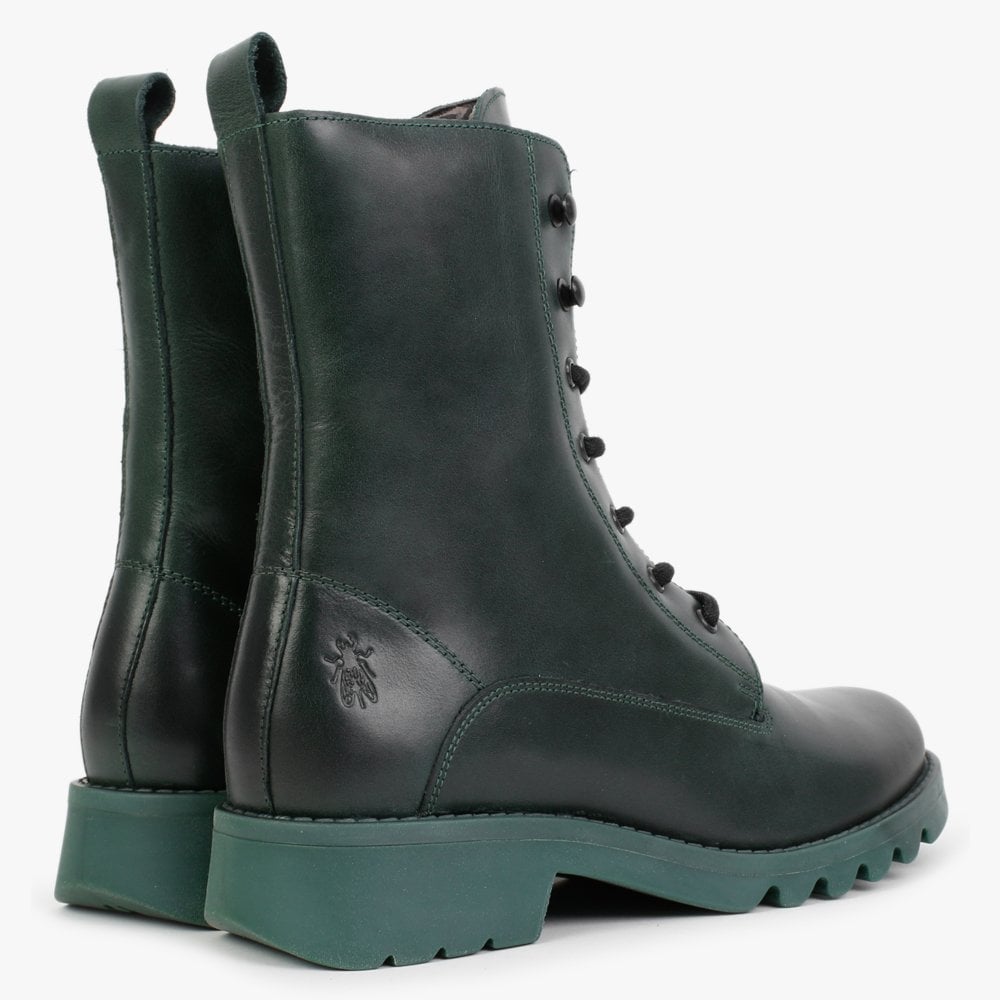 Reid Petrol Leather Calf Boots