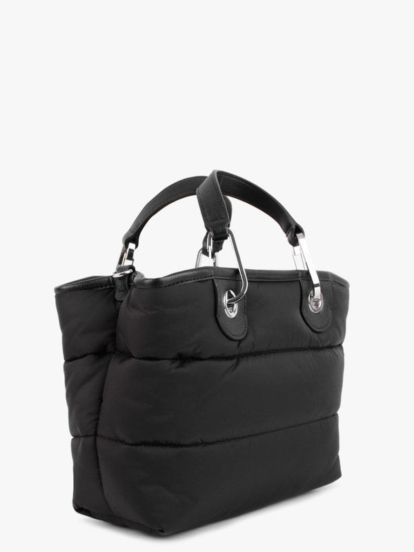 Myea Black Nylon Shopper Bag