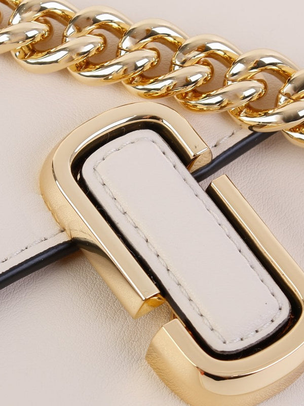 The Mini Cloud White Leather Shoulder Bag