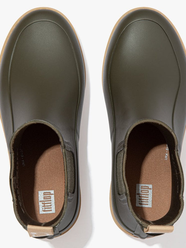 Wonderwelly Contrast Sole Mossy Mix Chelsea Wellington Boots