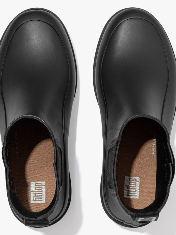 Wonderwelly All Black Chelsea Wellington Boots