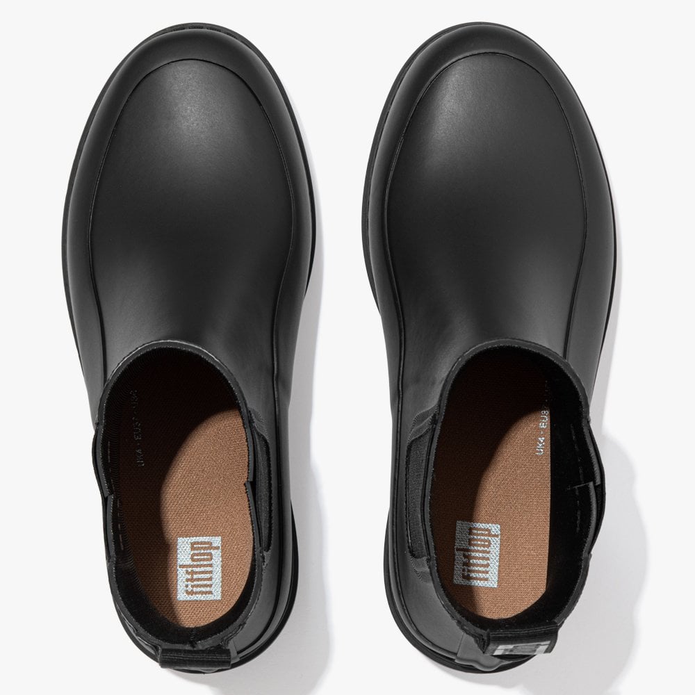 Wonderwelly All Black Chelsea Wellington Boots