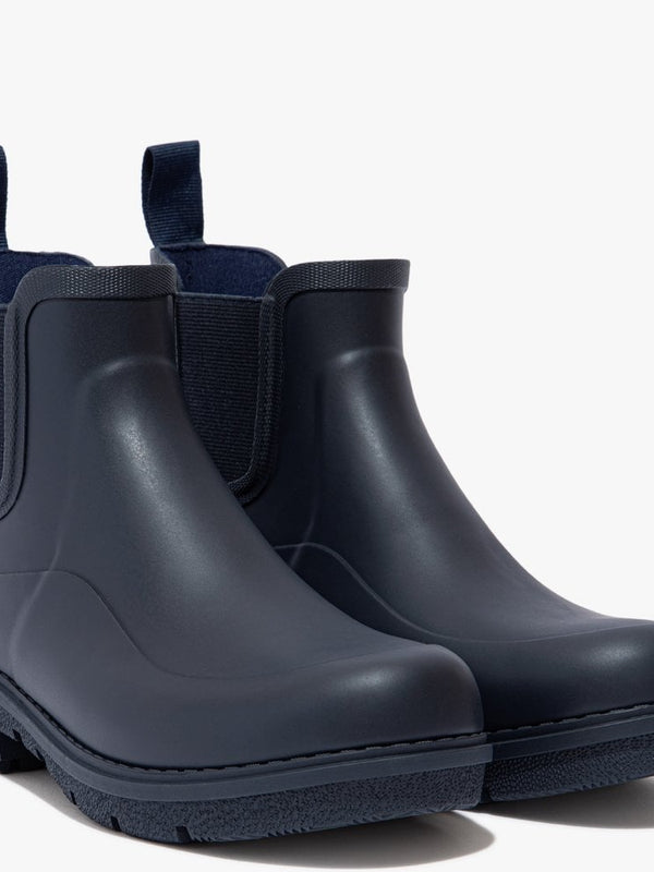 Wonderwelly Midnight Navy Chelsea Wellington Boots