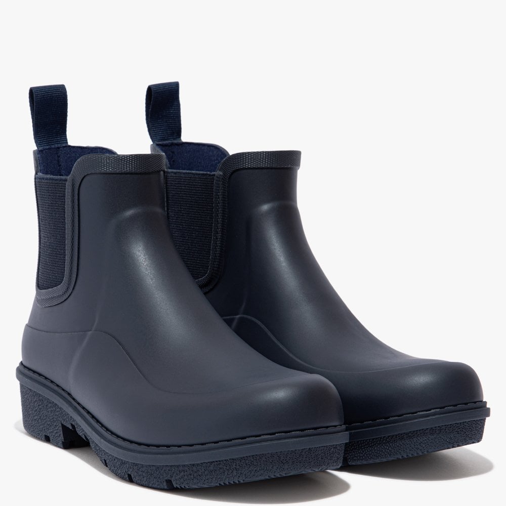 Wonderwelly Midnight Navy Chelsea Wellington Boots