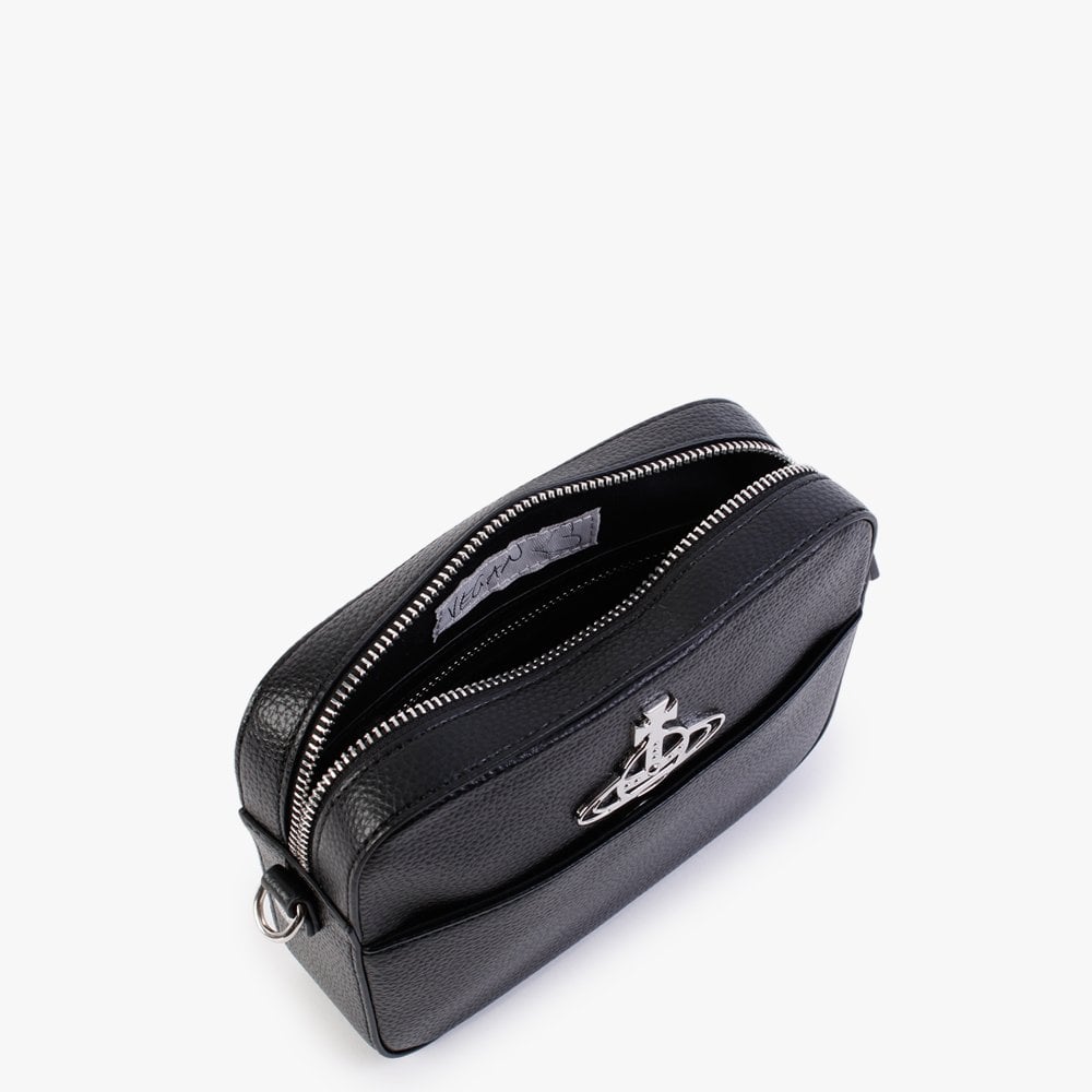 Rachel Vegan Black Cross-Body Bag