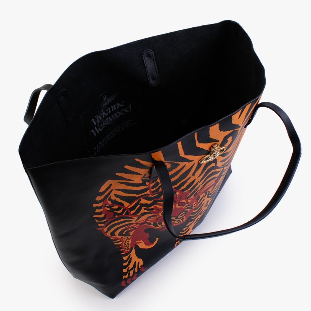Studio Black Leather Shopper Bag