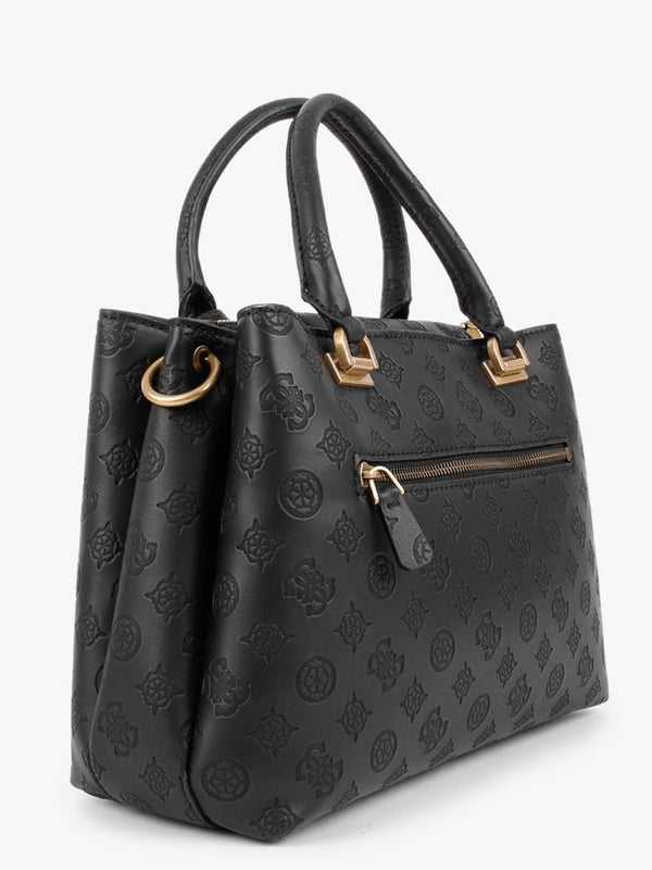 G Vibe Girlfriend Logo Strap Black Satchel Bag