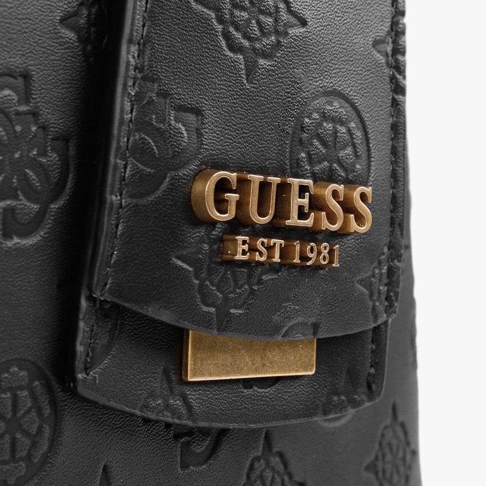 G Vibe Girlfriend Logo Strap Black Satchel Bag