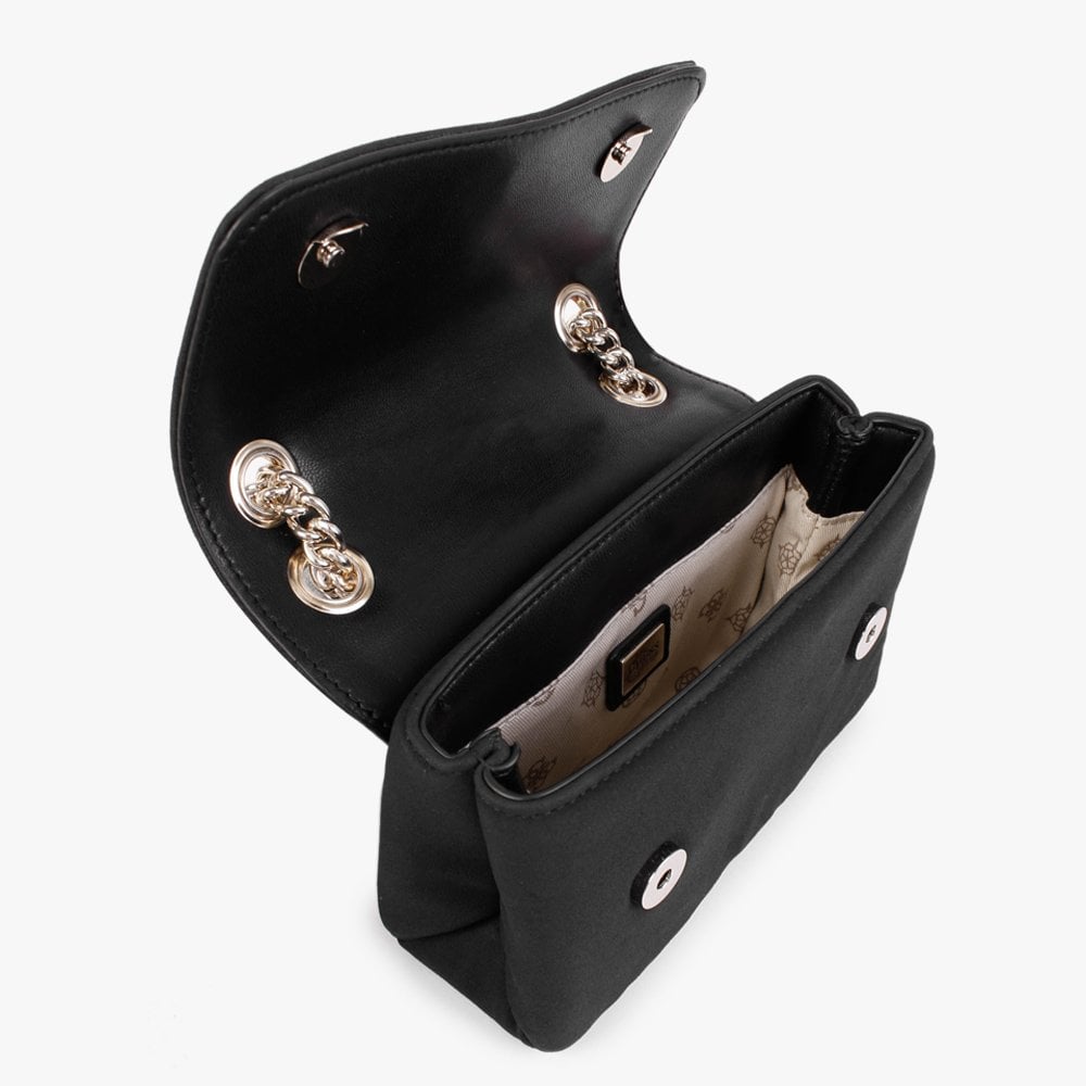 Virtual Mini Black Diamante Cross-Body Bag