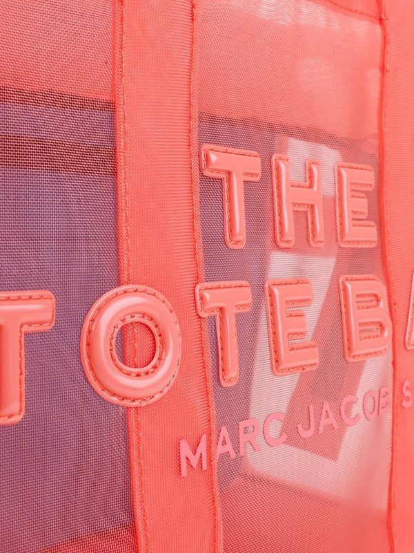 The Small Mesh Fusion Coral Tote Bag
