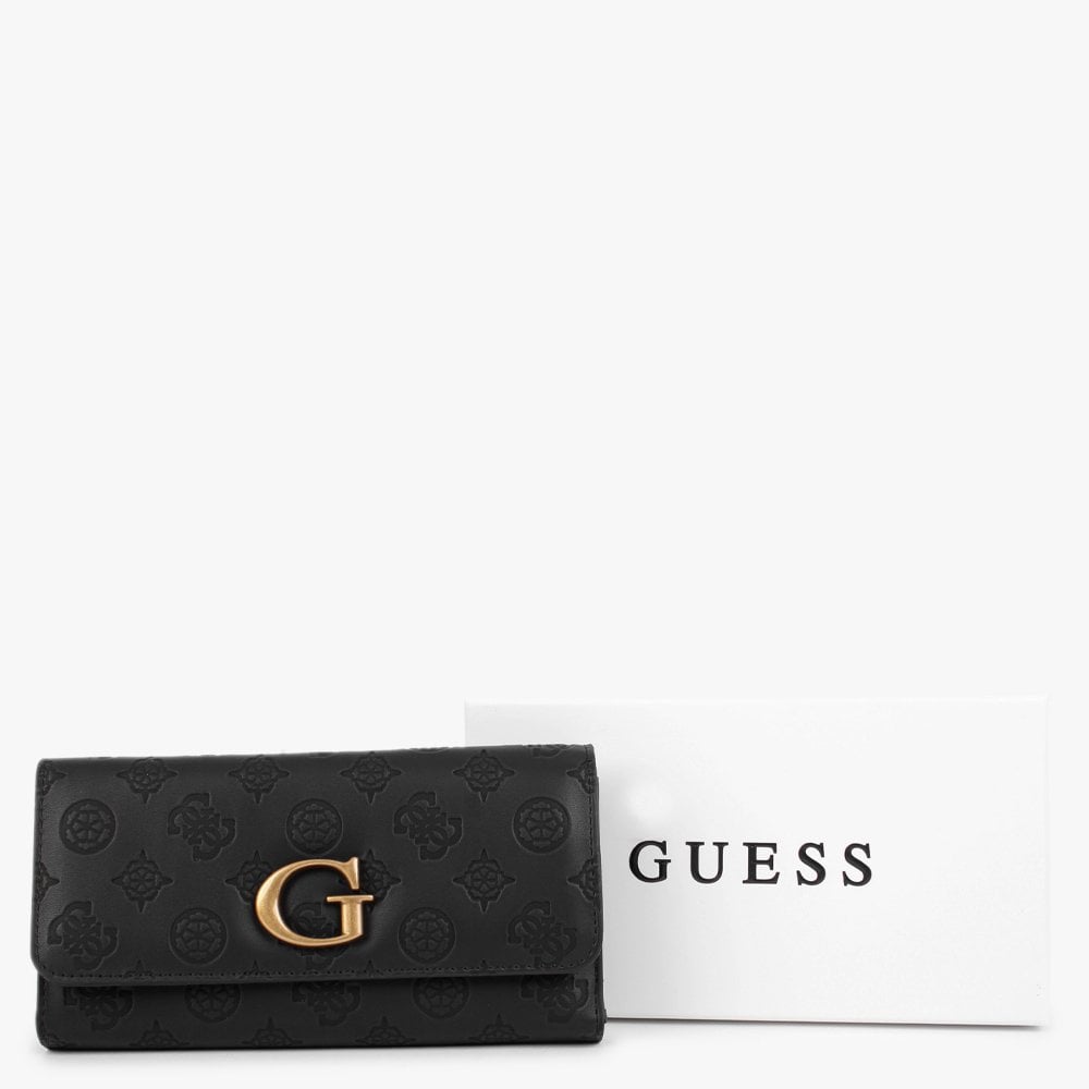 G Vibe Logo Stamp Black Trifold Wallet