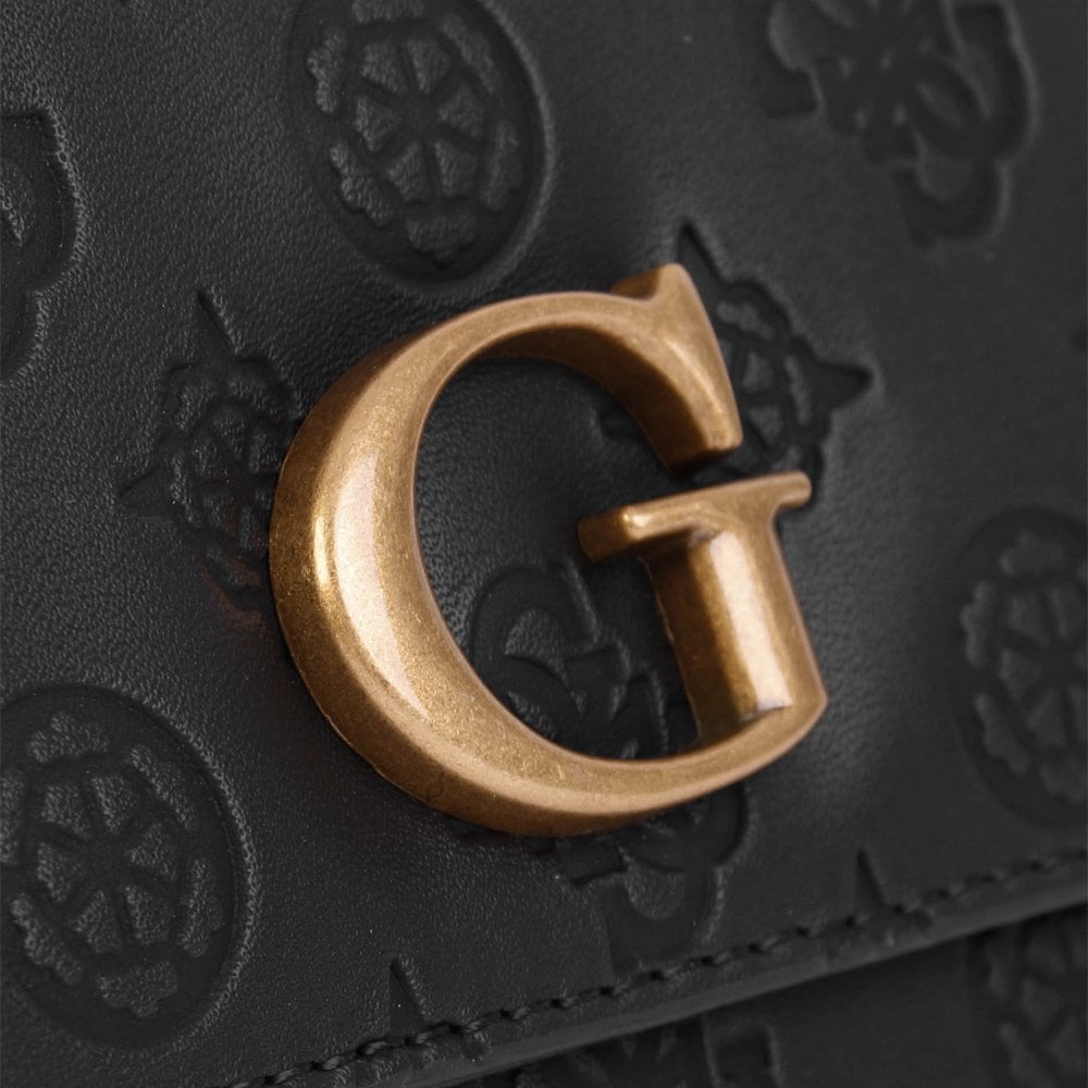 G Vibe Logo Stamp Black Trifold Wallet