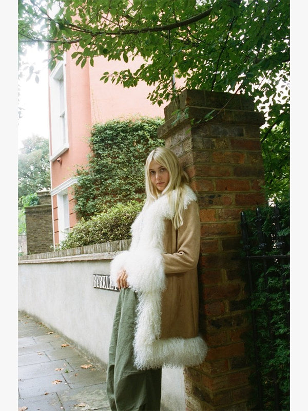 Lulu Tan Afghan Coat