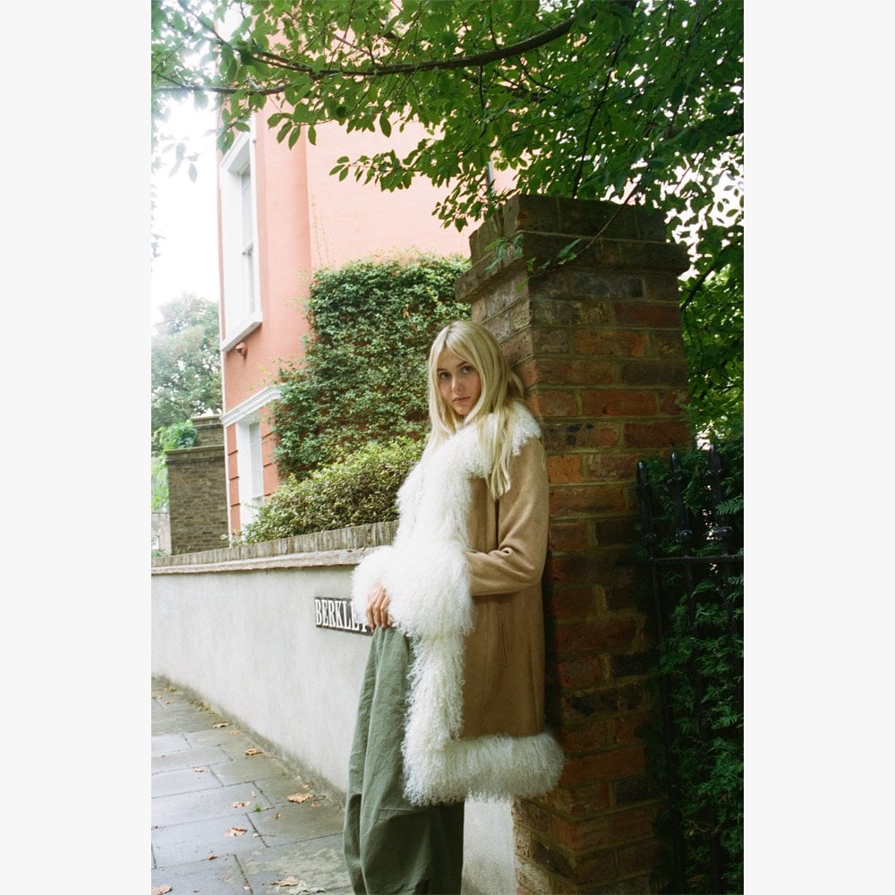 Lulu Tan Afghan Coat