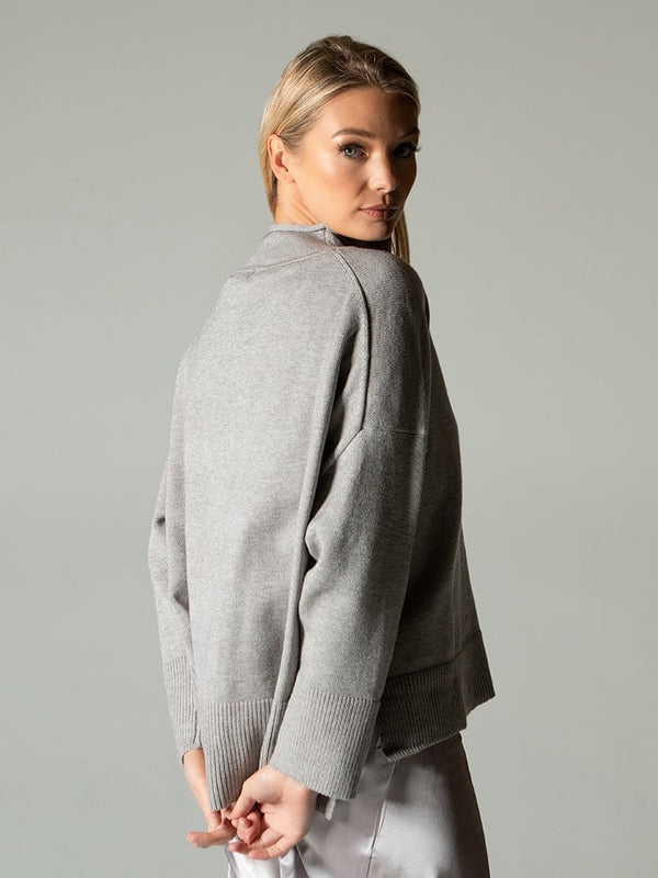 Grey Knitted Jumper