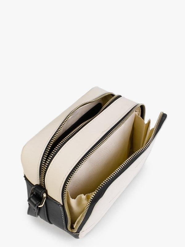 Paella Ecru Logo Cross-Body Bag