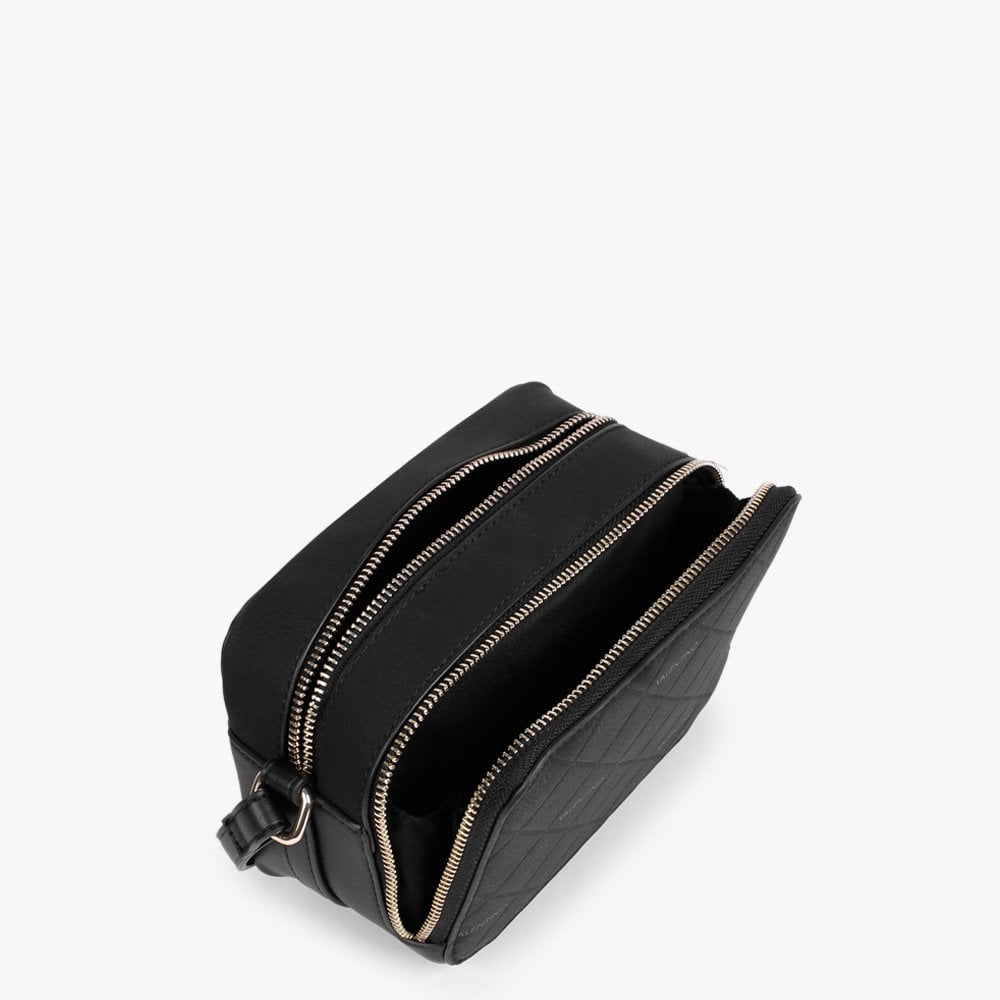 Paella Black Logo Cross-Body Bag