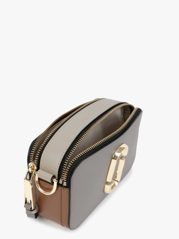The Snapshot Logo Strap Cement Multi Leather Camera Bag