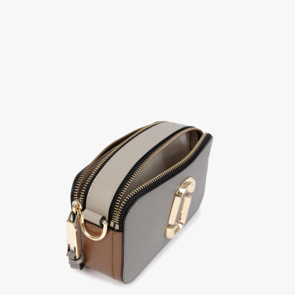 The Snapshot Logo Strap Cement Multi Leather Camera Bag