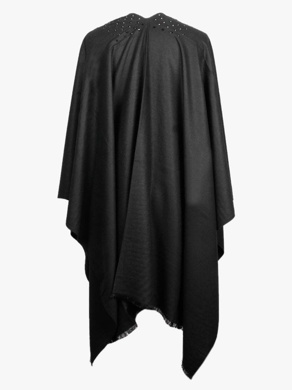 Queenie Black Tonal Diamante Embellished Wrap