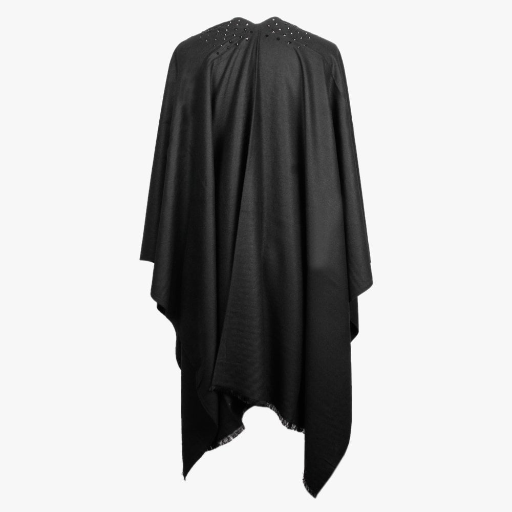 Queenie Black Tonal Diamante Embellished Wrap