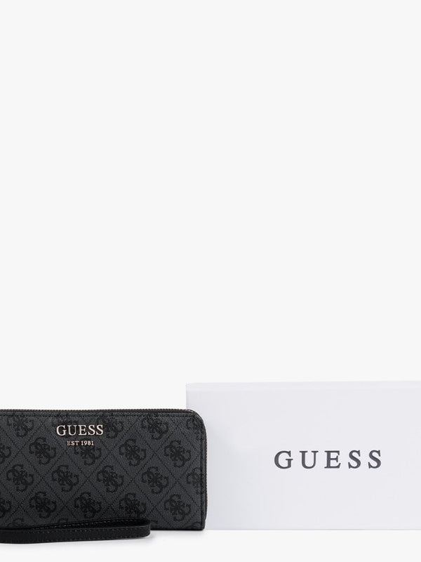 Vikky SLG Large Coal Repeat Logo Zip Around Wallet